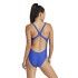 Fato de banho de Natação adidas 3 Bars Suit Mulher Azul