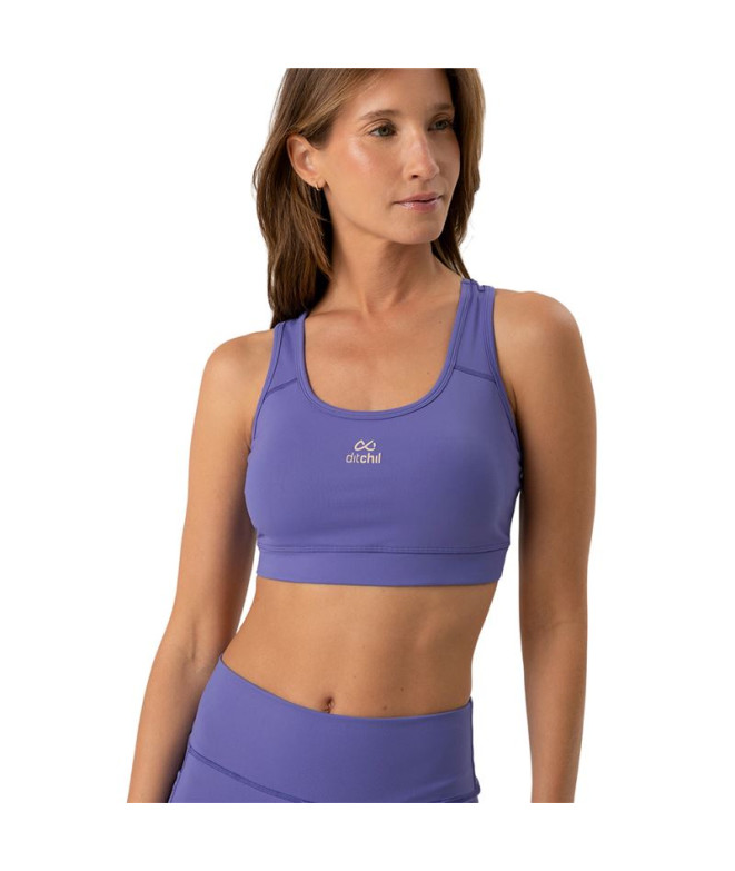 Sujetador Deportivo de Fitness Ditchill Sport Fire Mujer Morado