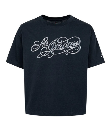 Camiseta Jordan Air Ss Gfx T Infantil Azul Marinho