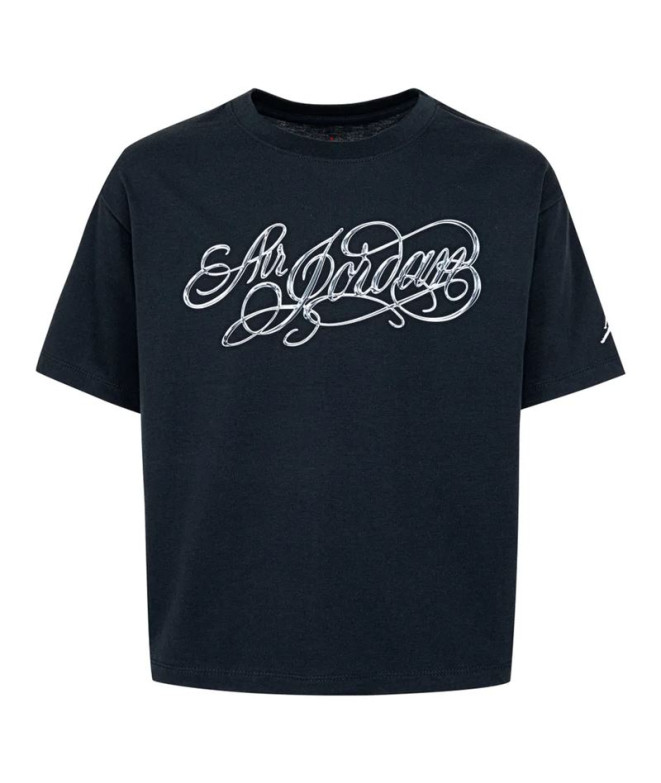Camiseta Jordan Air Ss Gfx T Infantil Azul Marino