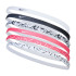 Fita de cabelo de Fitness Nike Faixas Brancas/Rosas