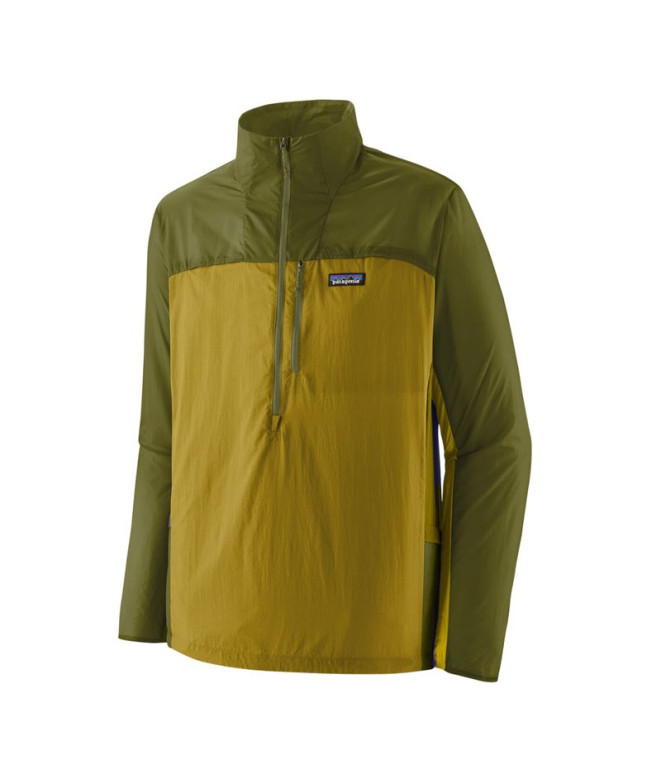 Sudadera Patagonia Houdini Stash 1/2 Zip P/O Hombre Verde