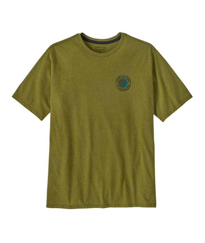 Camiseta de Montaña Patagonia Unity Fitz Hombre Pastar verde