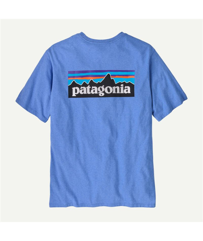 Camiseta de Montanha Patagonia P-6 Logo Homem...