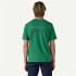 Camiseta de Montanha Patagonia P-6 Logo Homem Folha de coração verde