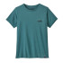 T-shirt de Montagne Patagonia Cool Daily Graphic Femme Bleu humide teinté
