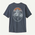 Camiseta de Montanha Patagonia Cool Daily Graphic - Lands Homem tinta azul intenso