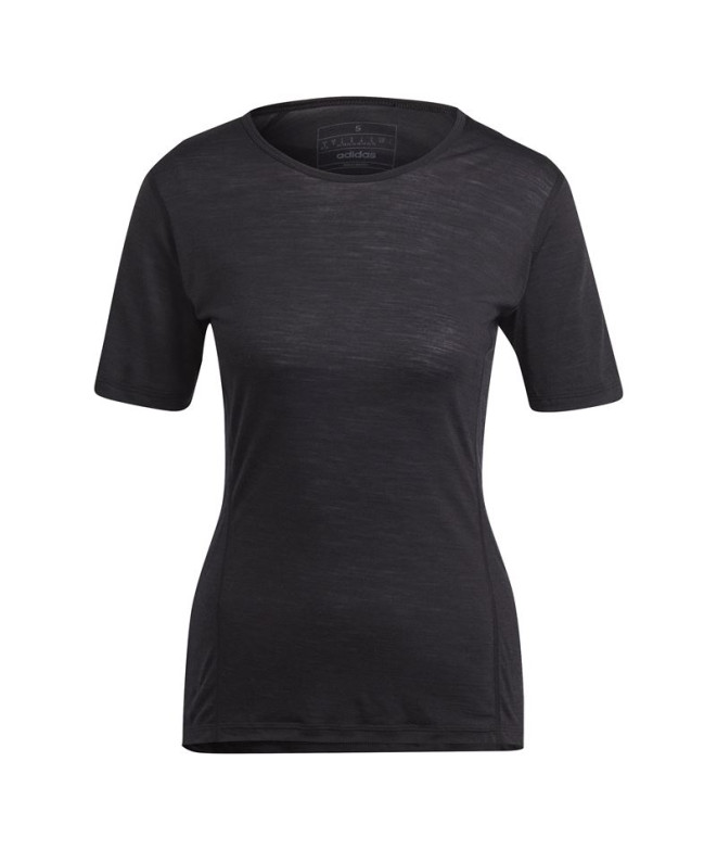 Camiseta de Montaña adidas Xpr Mer150 Ss Mujer Negro