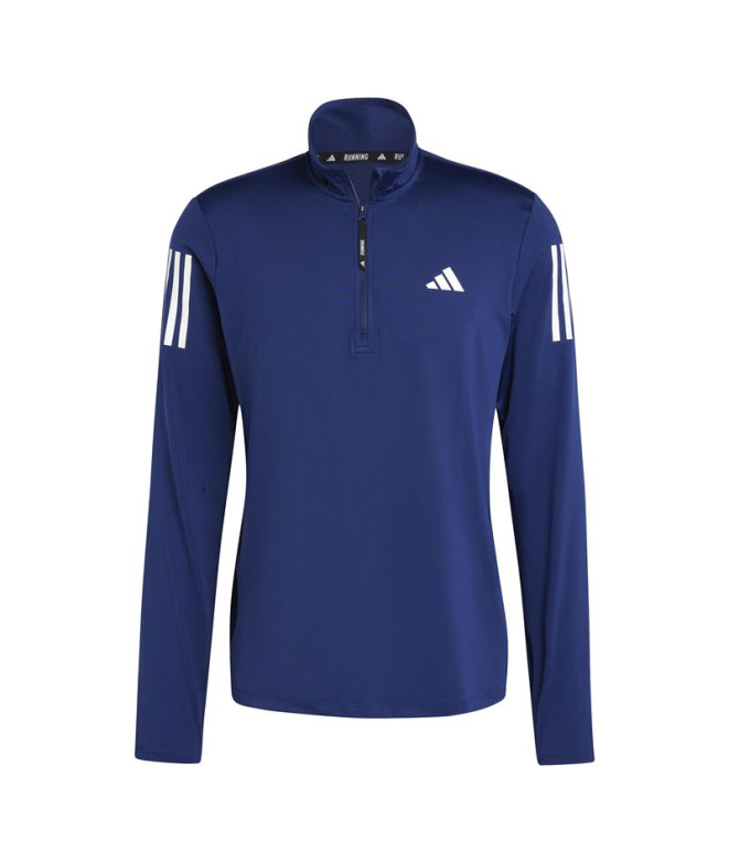 Sudadera de Running adidas Own The Run Half-Zip Hombre Azul