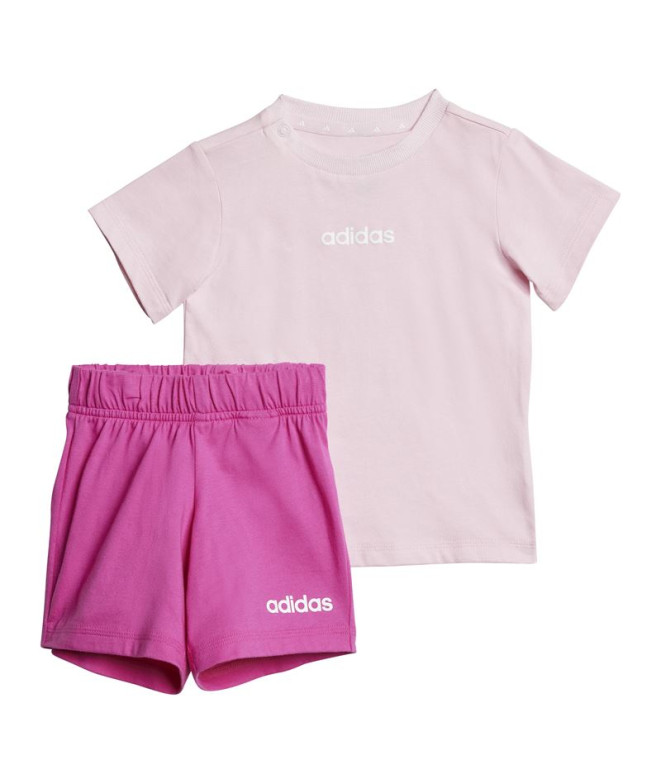 Conjunto adidas I Lin T-Set 160 Bebés Rosa