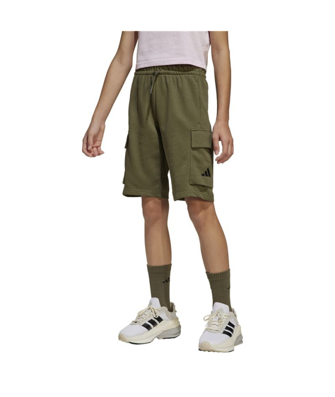 Calça adidas Sl French Terry Sh Infantil Verde...