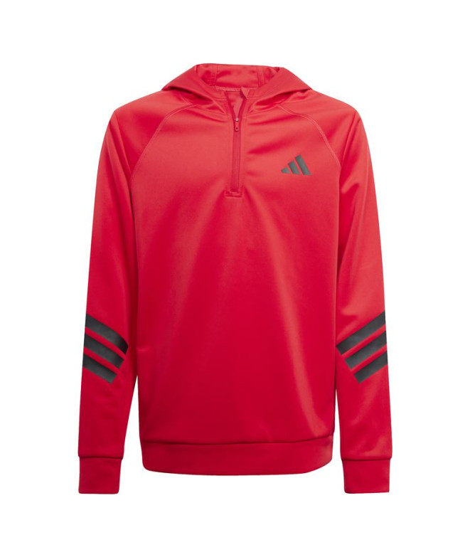 Sweat de Fitness adidas Spr Hoodie Enfant Rubpur/Noir