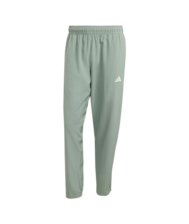 Pantalones de Fitness adidas Tr-Es Woven Hombre Verde/Blanco