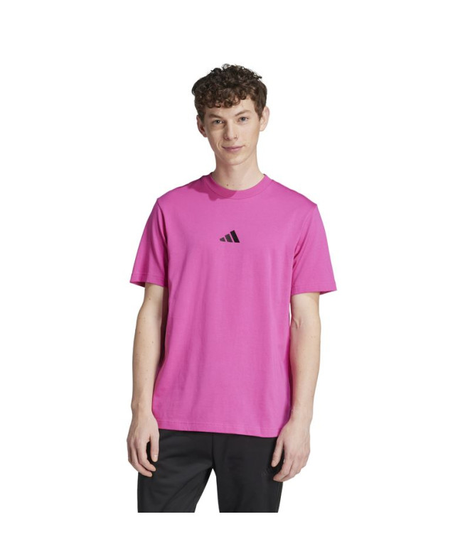 Camiseta adidas Sl Sj Homem Fúcsia/Preto