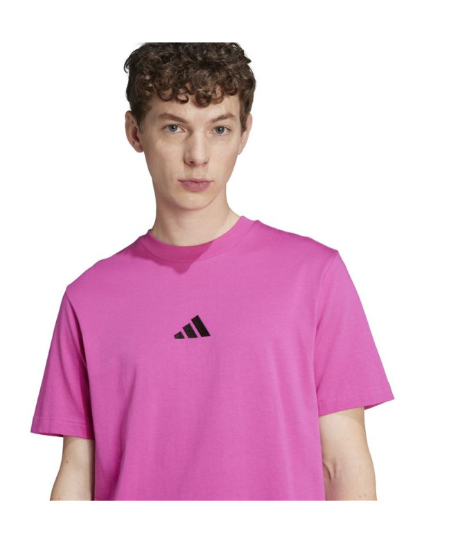 Camiseta adidas Sl Sj Homem Fúcsia/Preto
