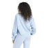 Moletom adidas 3 Bandas French Terry  Mulher Azul/Branco