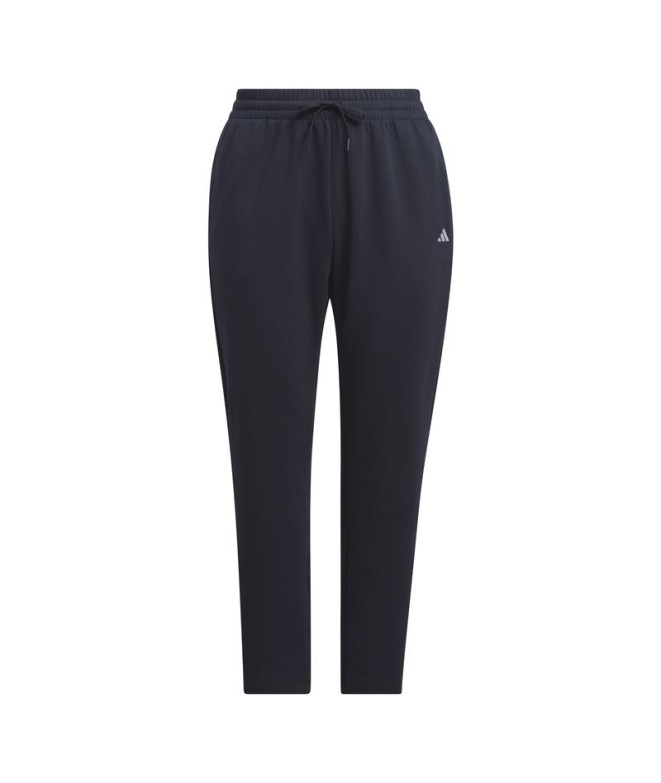 Pantalón adidas Essentials Small Logo Feel Cozy Open Hem Inclusive Mujer Azul