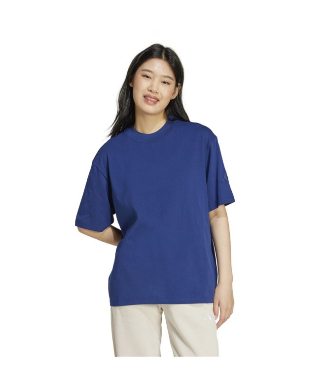 Camiseta adidas Sl+ Sj Boyf Mujer Azul Oscuro