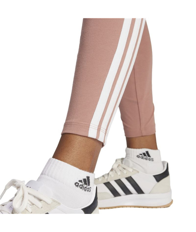 Collants adidas 3 Bandas Sj Femme Rose/Blanc
