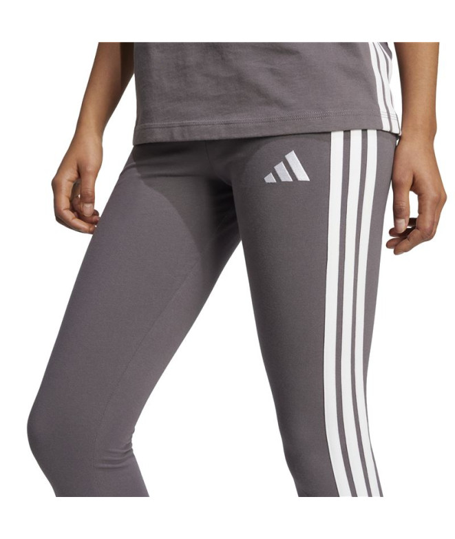 Collants adidas 3 Bandes Sj Femme Esdegr/Blanc