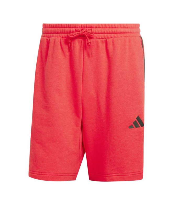 Pantalones adidas 3 Bandas French Terry Hombre Rubpur/Negro