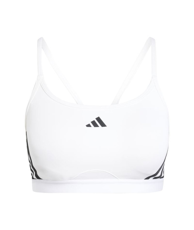 Sutiã esportivo de Fitness adidas Aeroreact Training Mulher Branco