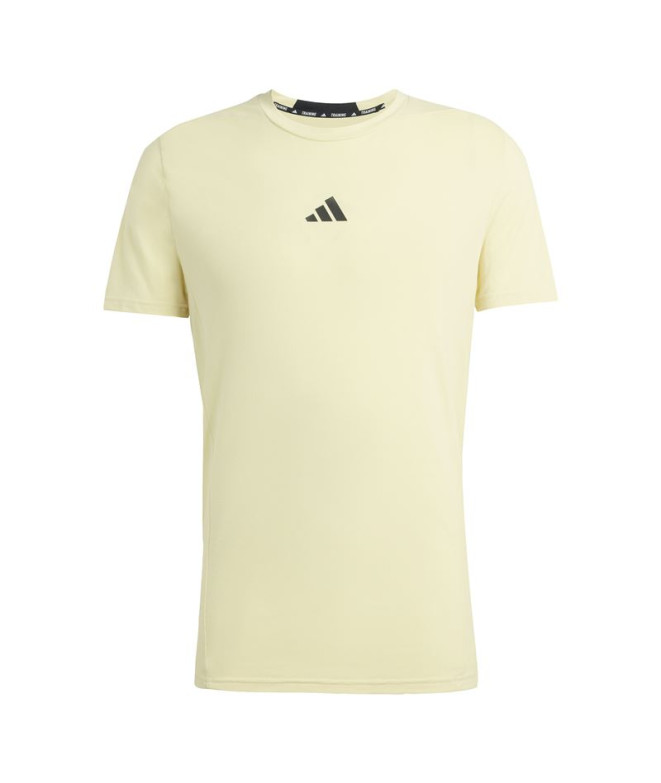 Camiseta de Fitness adidas D4T Hombre Azul Menta
