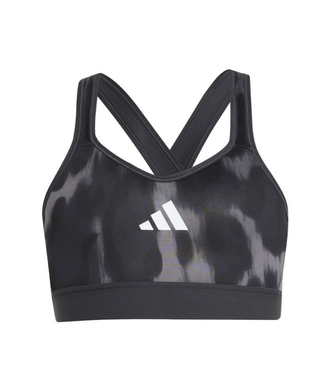 Sutiã esportivo de Fitness adidas Jg Mar Pr Bra Menina Cinza