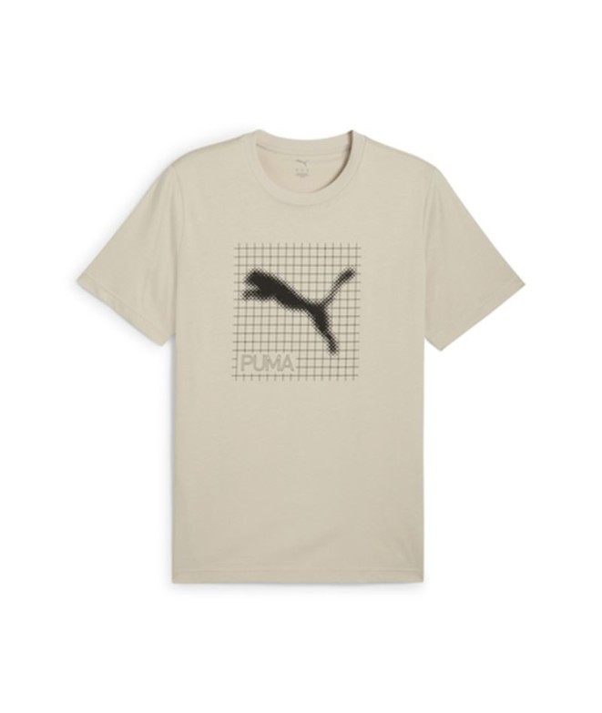 Camiseta Puma tech Graphic Hombre Desert Dust