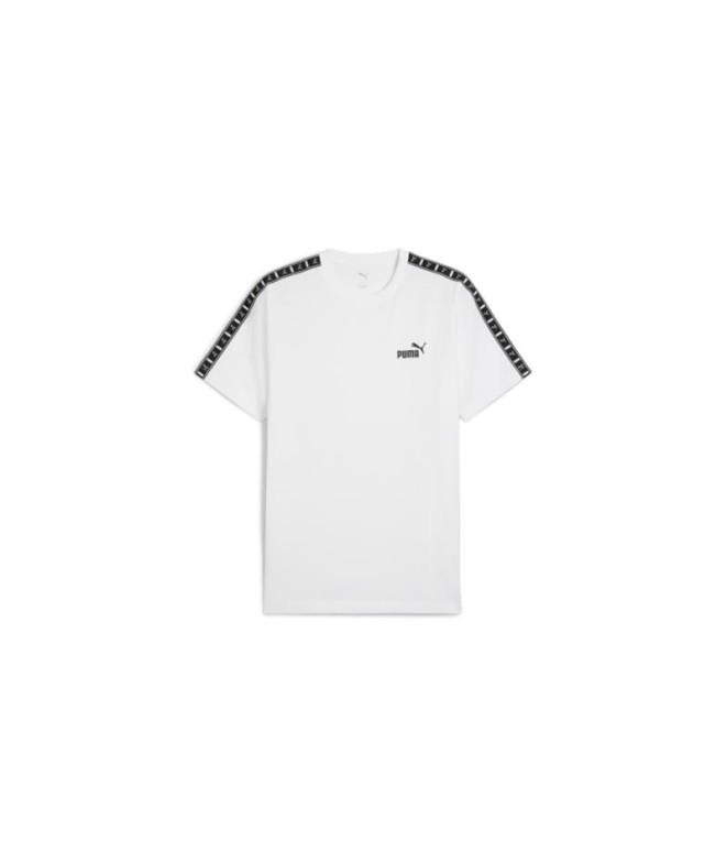 Camiseta Puma Essentials Tape Hombre Blanco