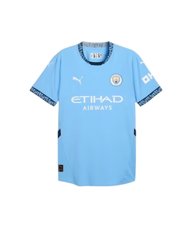 Camiseta de Fútbol Puma Mcfc Home Authentic Team Hombre Light Azul/ Azul Marino