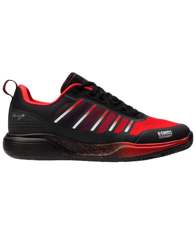 Zapatillas de Pádel Kswiss Ultra Court Padel Sanyo Hombre Blanco/Rojo