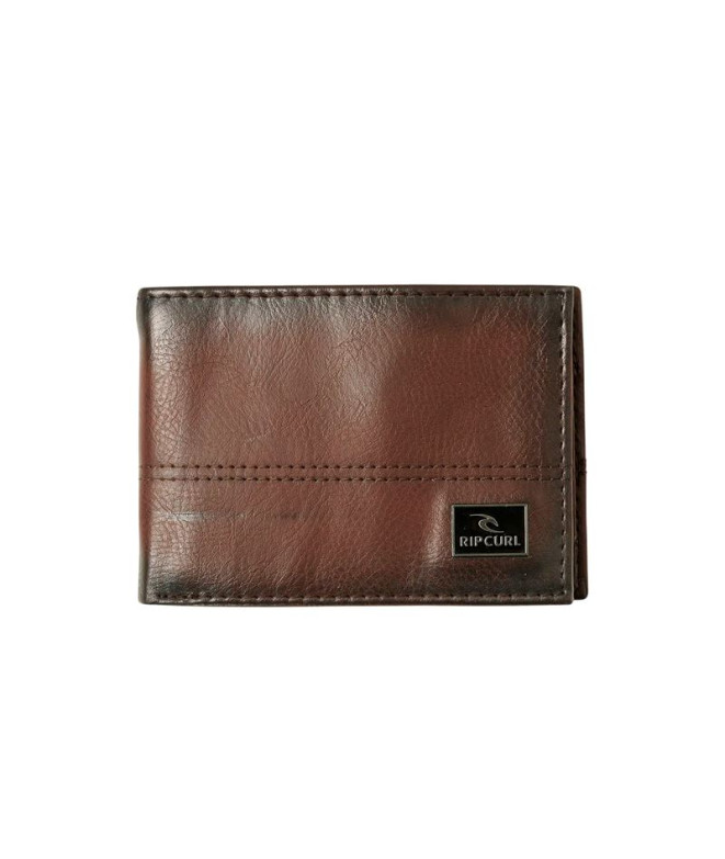 Cartera Rip Curl Corpawatu Icon Pu Slim Hombre Negro/Tan