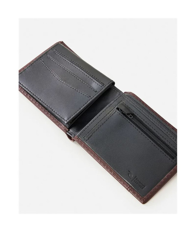Cartera Rip Curl Stashed Rfid All Day Marrón