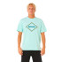 Camiseta Rip Curl Casual Revival Yo Mumma Tee Hombre Light Aqua