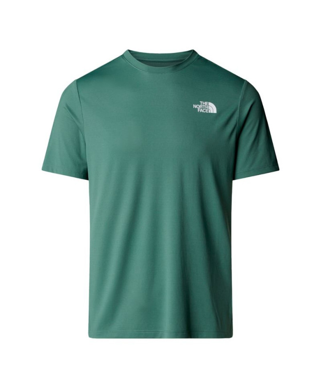 Camiseta de Montaña The north Face 24/7 Box Nses Hombre Verde
