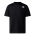 T-shirt The north Face Foundation Mountains Faces Homme Noir