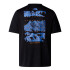 T-shirt The north Face Foundation Mountains Faces Homme Noir