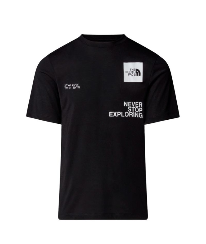 Camiseta The north Face Mountain Foundation Coordinates Hombre Negro