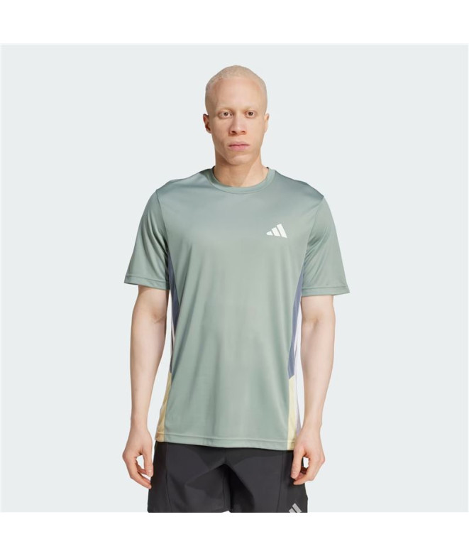 Camiseta de Fitness adidas Tr Ess Cb Homem Verde