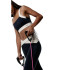Collants de Fitness Black Limba Evolve Femme Noir/Crème