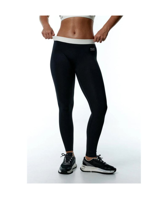 Mallas de Fitness Black Limba Nova Mujer Negro/Crema