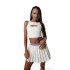 Saia calça de Fitness Black Limba Impulse Mulher Creme/Azul