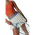 Saia calça de Fitness Black Limba Impulse Mulher Creme/Azul