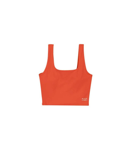 Top de Fitness Black Limba Bhakti Mulher Coral