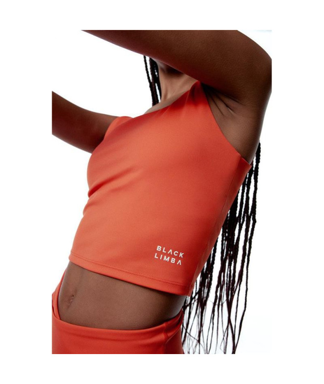 Haut de Fitness Black Limba Bhakti Femme Coral