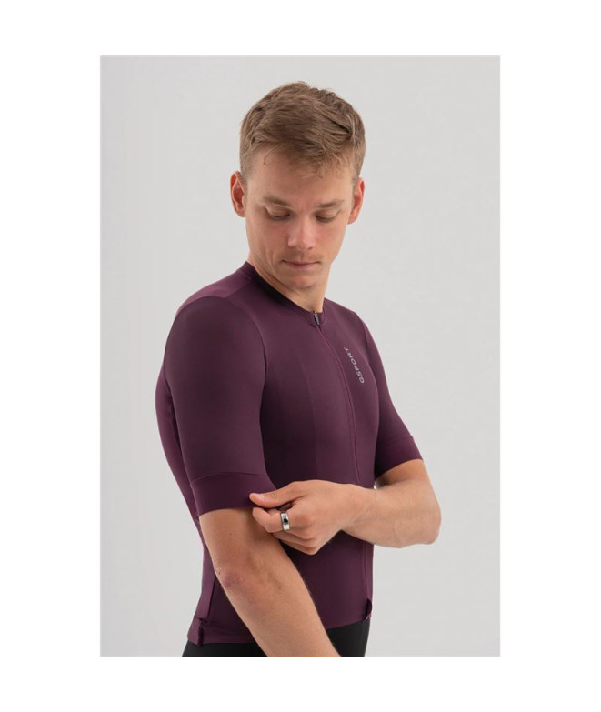 Maillot de cyclisme Gsport One Bloom Homme Granate