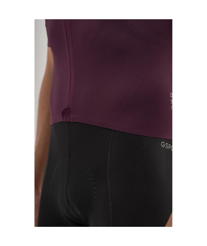 Maillot de cyclisme Gsport One Bloom Homme Granate