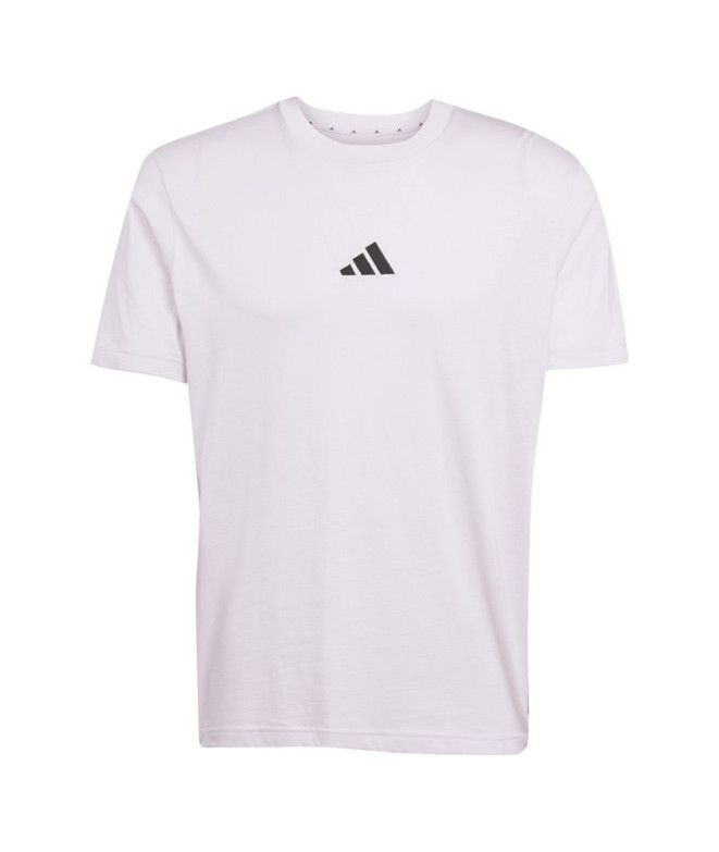 Camiseta adidas 3Bandas Sj Hombre Lila/Negro