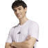Camiseta adidas 3Bandas Sj Homem Lila/Preto